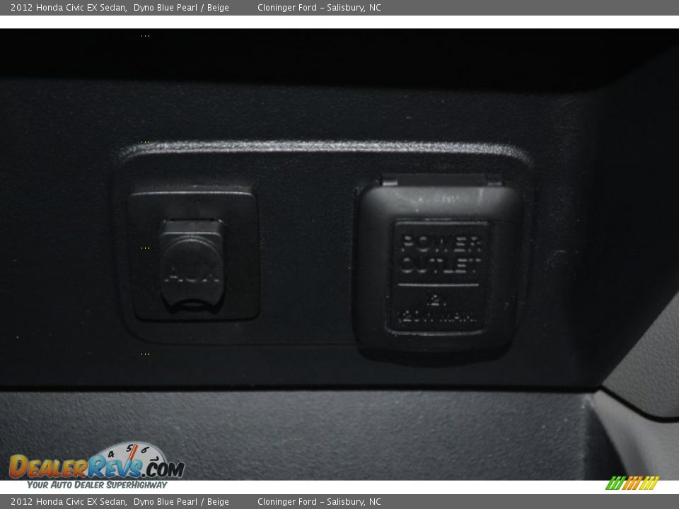 2012 Honda Civic EX Sedan Dyno Blue Pearl / Beige Photo #21