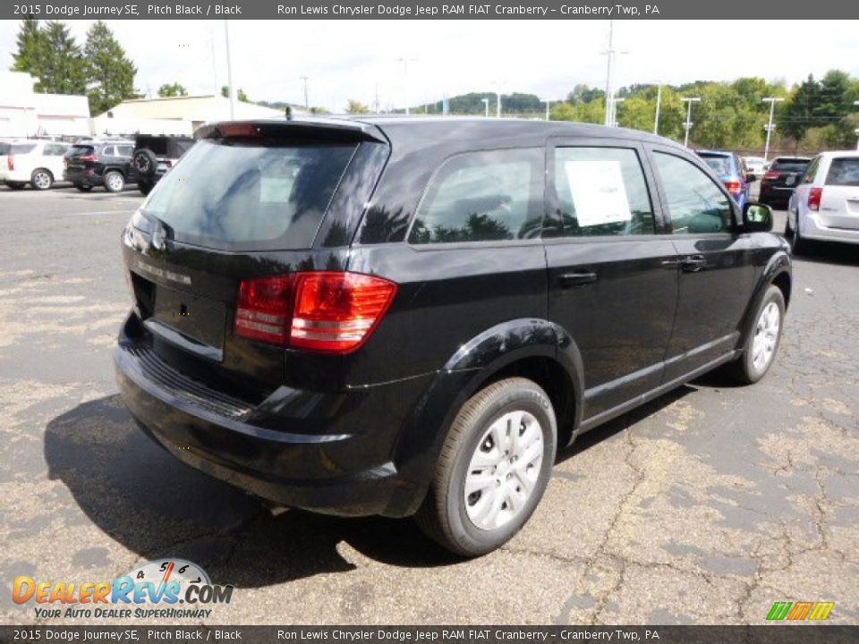 2015 Dodge Journey SE Pitch Black / Black Photo #6