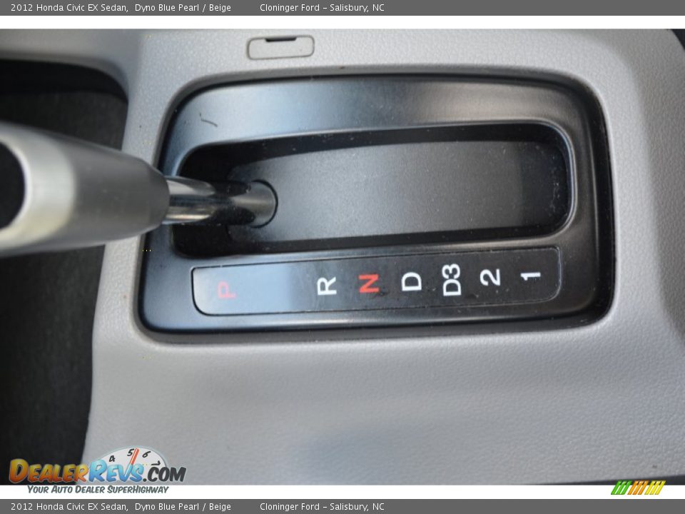 2012 Honda Civic EX Sedan Dyno Blue Pearl / Beige Photo #22