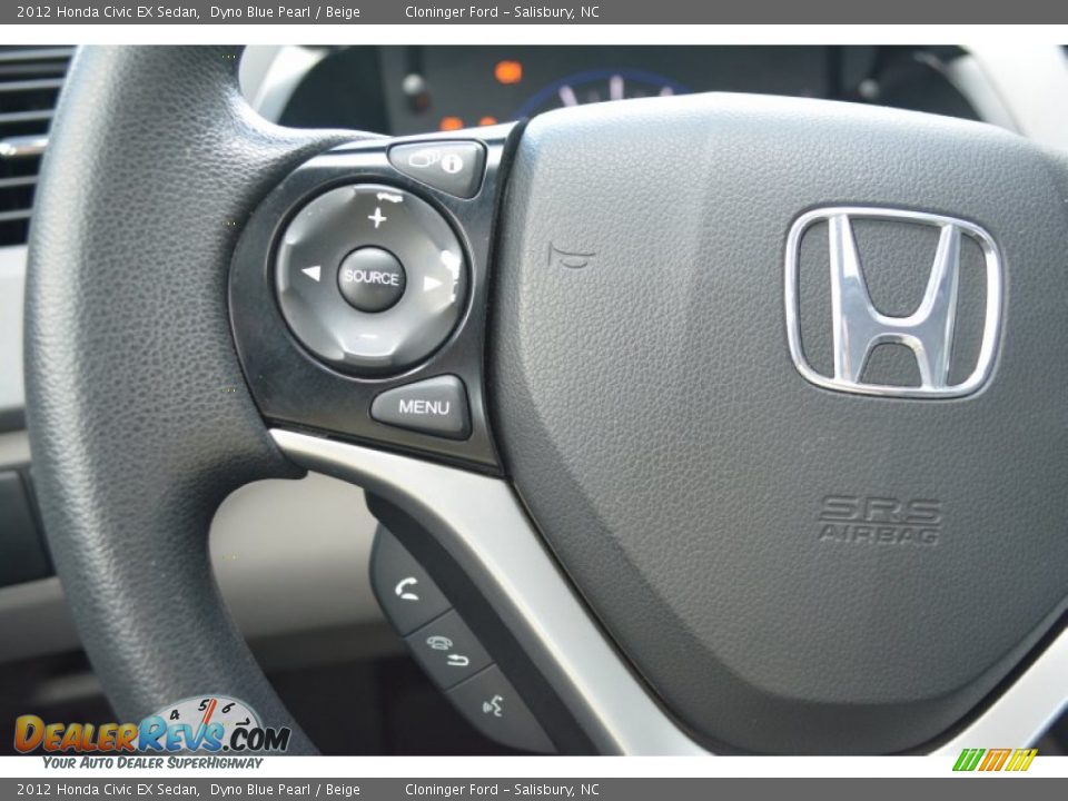2012 Honda Civic EX Sedan Dyno Blue Pearl / Beige Photo #24