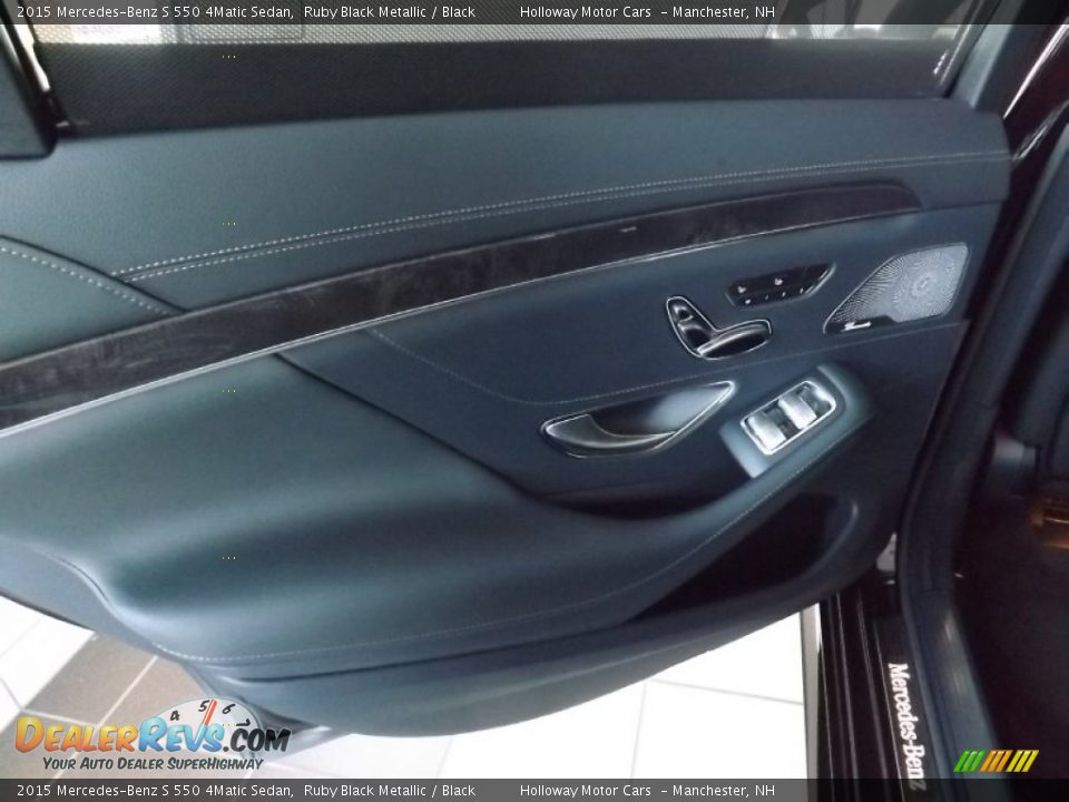 2015 Mercedes-Benz S 550 4Matic Sedan Ruby Black Metallic / Black Photo #7