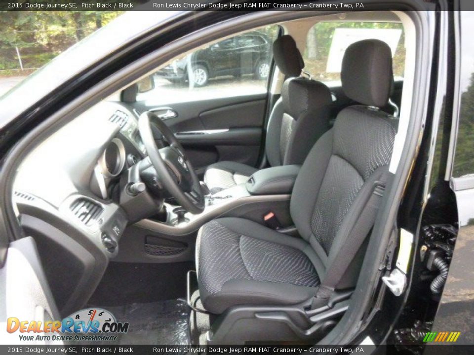2015 Dodge Journey SE Pitch Black / Black Photo #10