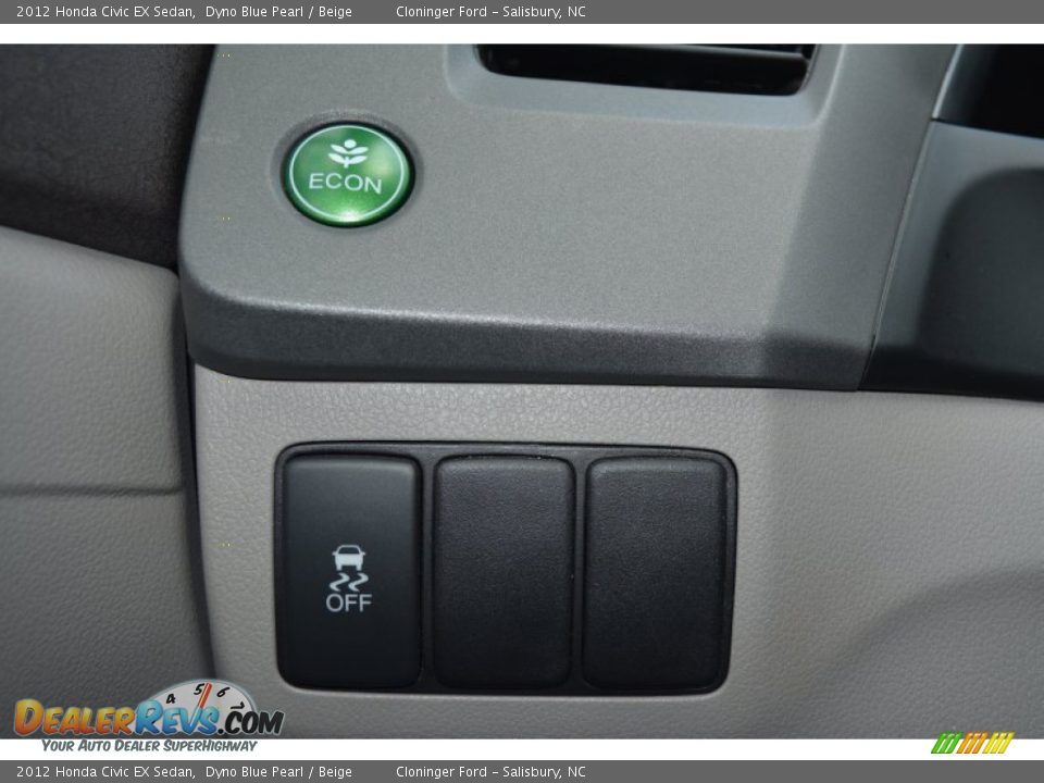 2012 Honda Civic EX Sedan Dyno Blue Pearl / Beige Photo #27