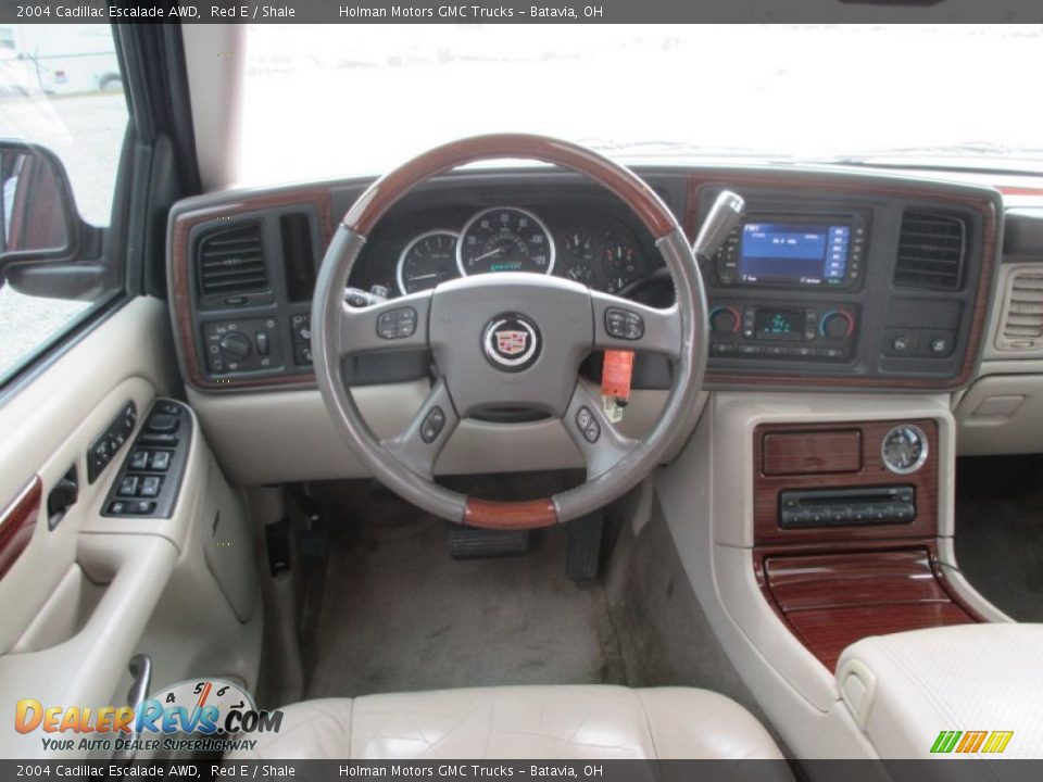 2004 Cadillac Escalade AWD Red E / Shale Photo #24