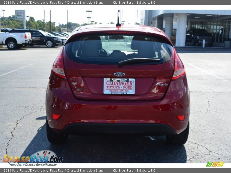 2013 Ford Fiesta SE Hatchback Ruby Red / Charcoal Black/Light Stone Photo #5
