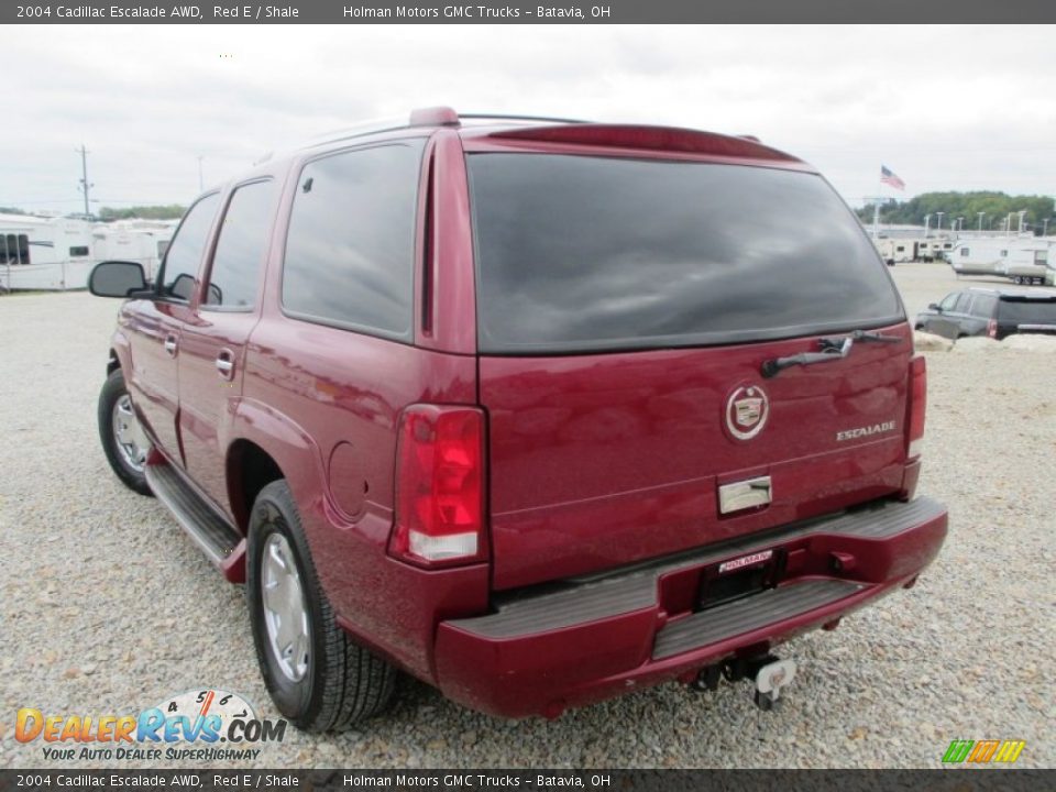 2004 Cadillac Escalade AWD Red E / Shale Photo #28