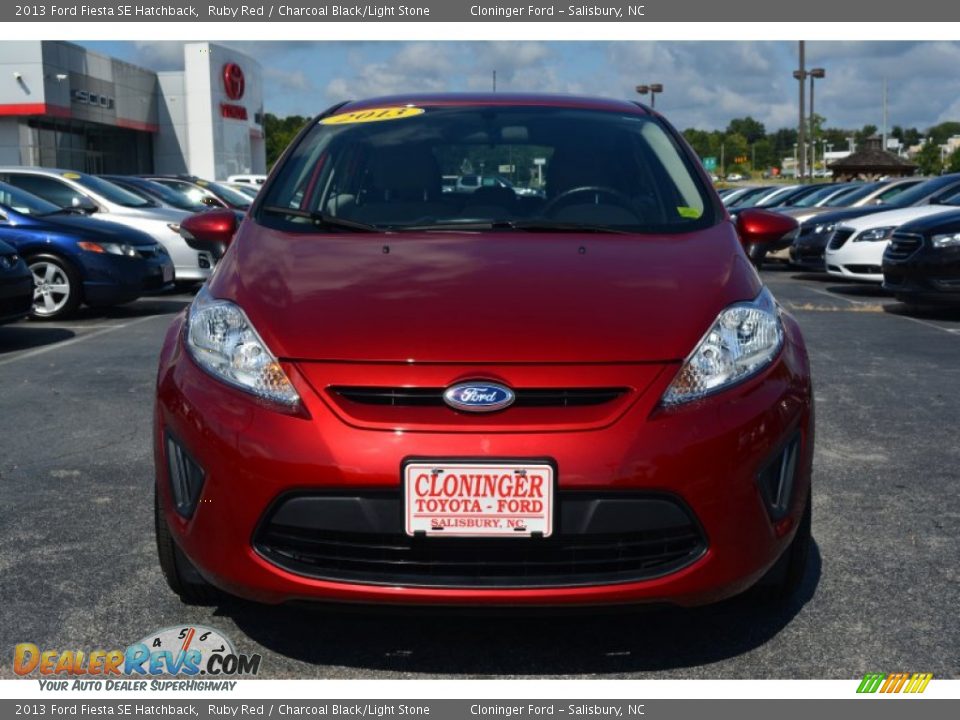2013 Ford Fiesta SE Hatchback Ruby Red / Charcoal Black/Light Stone Photo #7