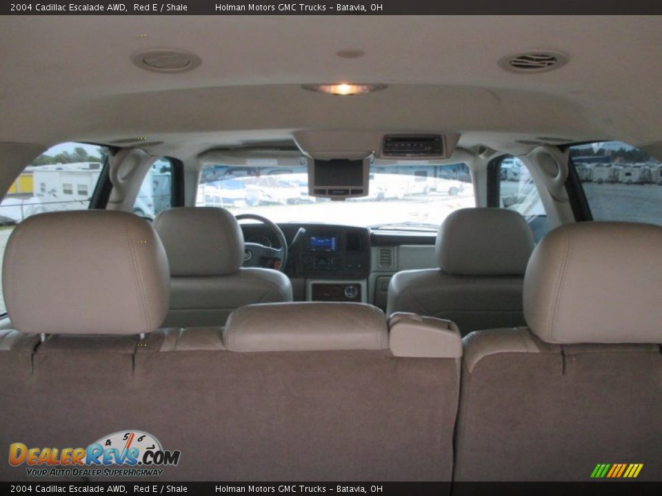 2004 Cadillac Escalade AWD Red E / Shale Photo #30