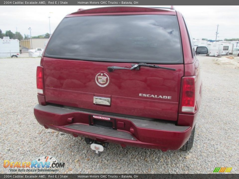 2004 Cadillac Escalade AWD Red E / Shale Photo #31