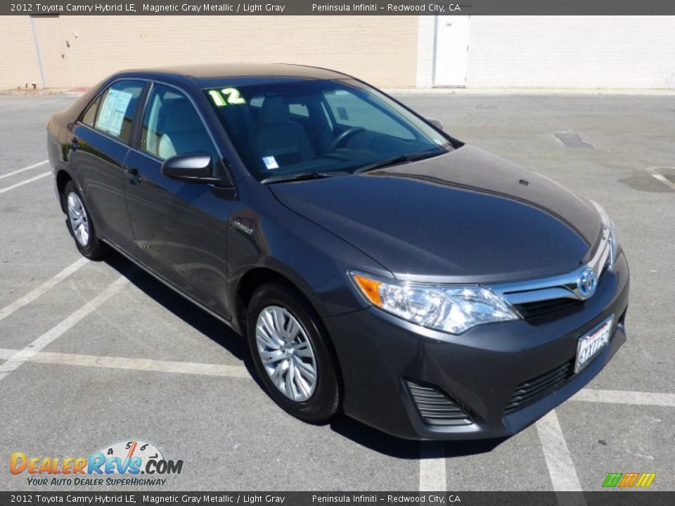 2012 Toyota Camry Hybrid LE Magnetic Gray Metallic / Light Gray Photo #1
