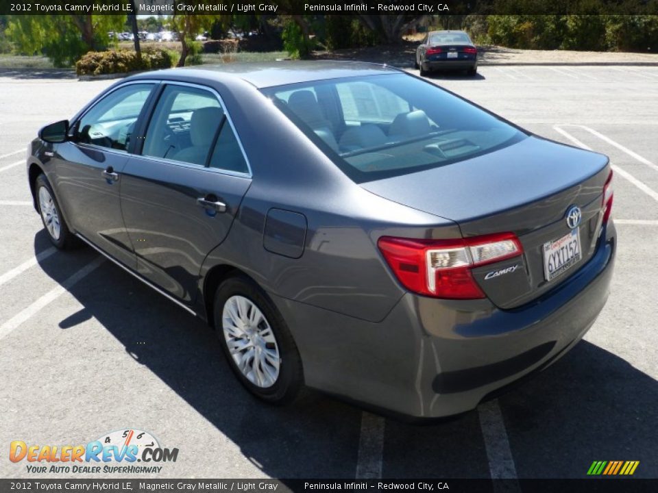2012 Toyota Camry Hybrid LE Magnetic Gray Metallic / Light Gray Photo #3