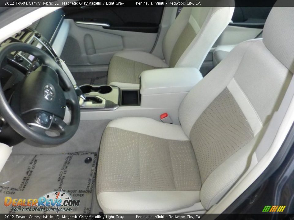 2012 Toyota Camry Hybrid LE Magnetic Gray Metallic / Light Gray Photo #5