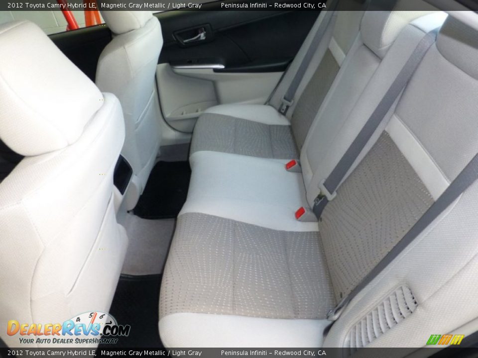 2012 Toyota Camry Hybrid LE Magnetic Gray Metallic / Light Gray Photo #6