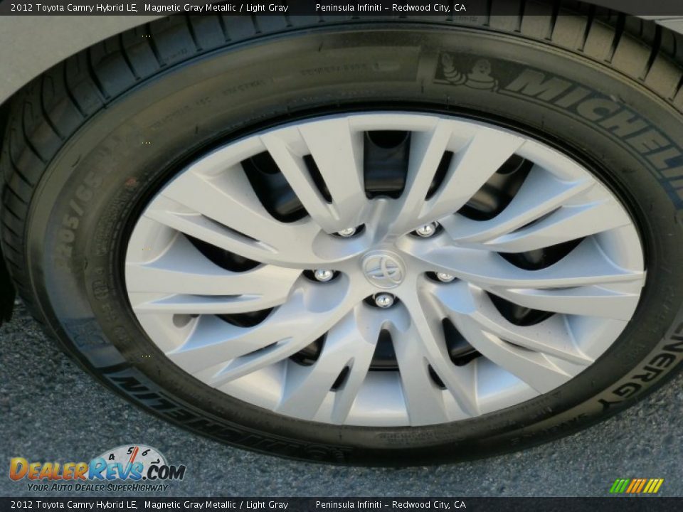 2012 Toyota Camry Hybrid LE Magnetic Gray Metallic / Light Gray Photo #8