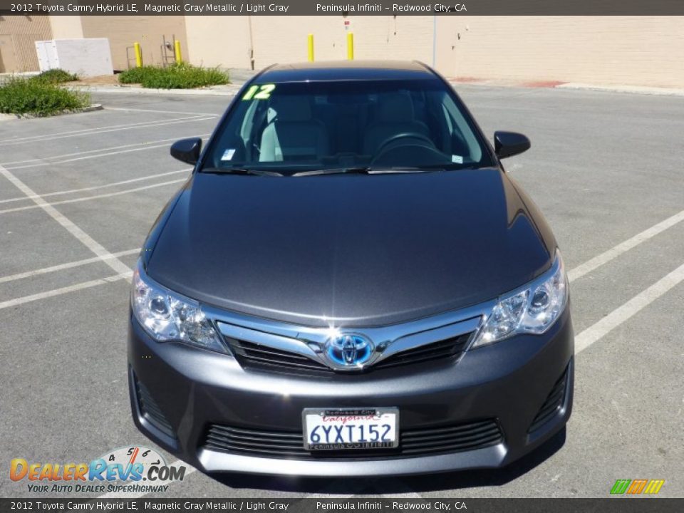 2012 Toyota Camry Hybrid LE Magnetic Gray Metallic / Light Gray Photo #10