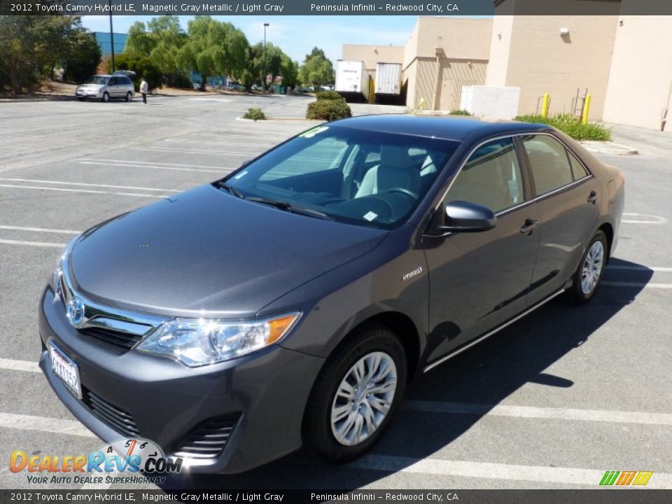 2012 Toyota Camry Hybrid LE Magnetic Gray Metallic / Light Gray Photo #11