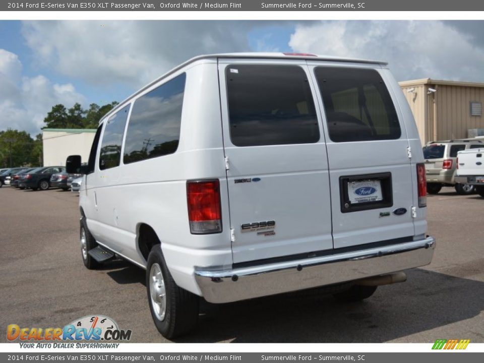 2014 Ford E-Series Van E350 XLT Passenger Van Oxford White / Medium Flint Photo #5