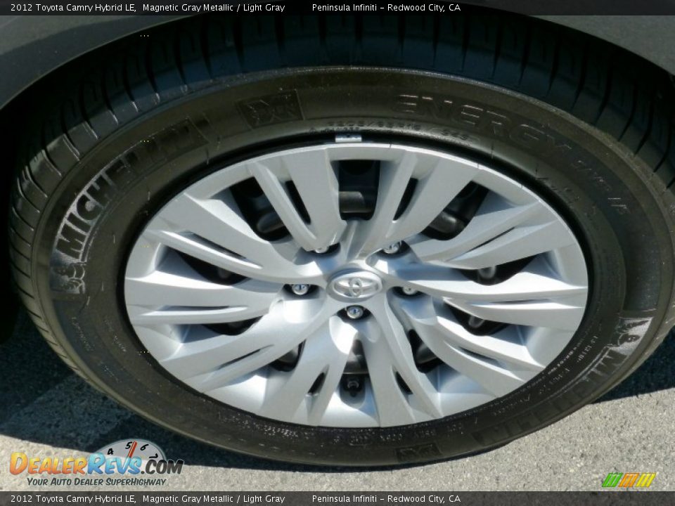 2012 Toyota Camry Hybrid LE Magnetic Gray Metallic / Light Gray Photo #15