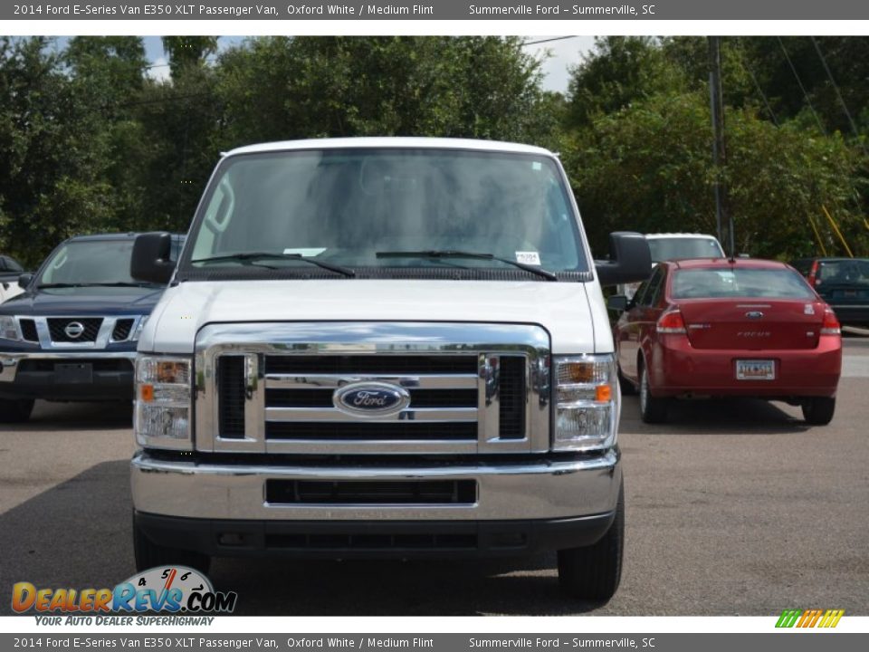 2014 Ford E-Series Van E350 XLT Passenger Van Oxford White / Medium Flint Photo #8