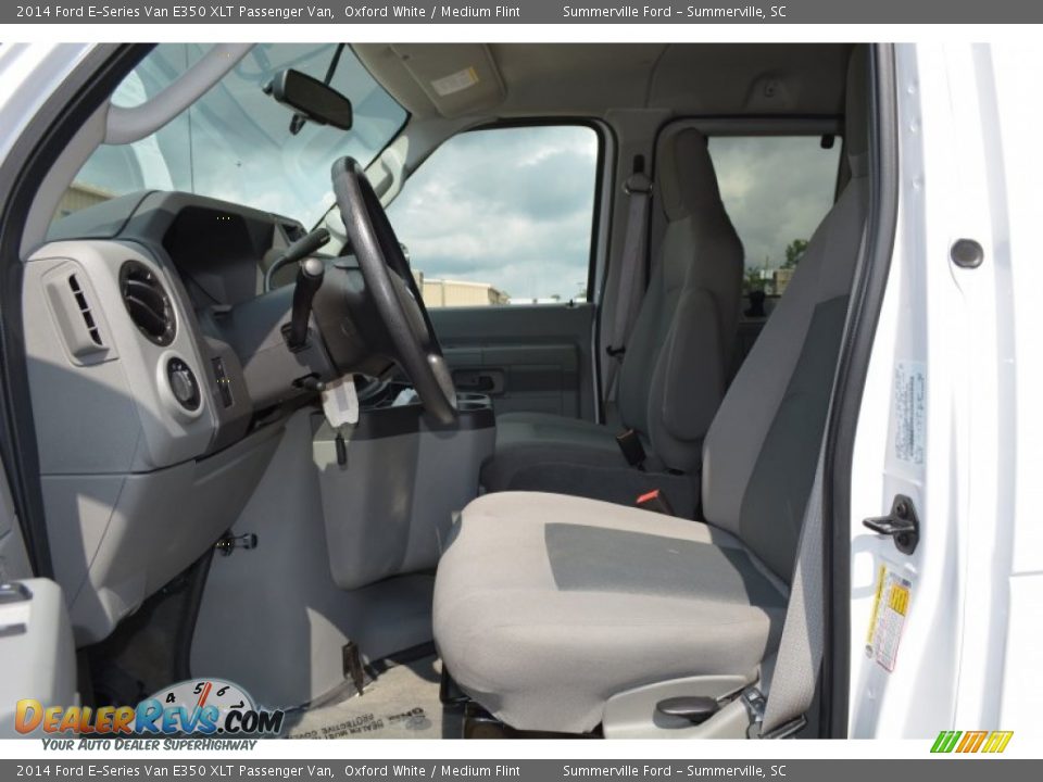 2014 Ford E-Series Van E350 XLT Passenger Van Oxford White / Medium Flint Photo #10