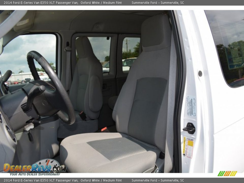 2014 Ford E-Series Van E350 XLT Passenger Van Oxford White / Medium Flint Photo #11
