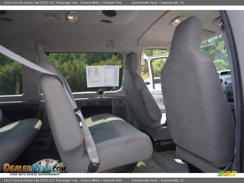 2014 Ford E-Series Van E350 XLT Passenger Van Oxford White / Medium Flint Photo #13