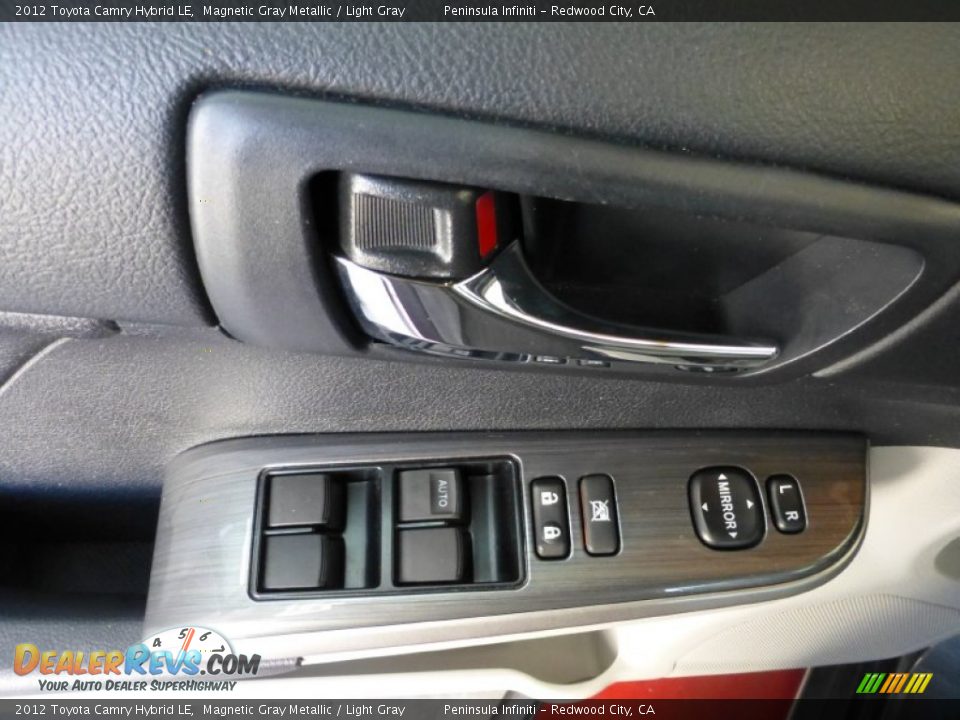 2012 Toyota Camry Hybrid LE Magnetic Gray Metallic / Light Gray Photo #27