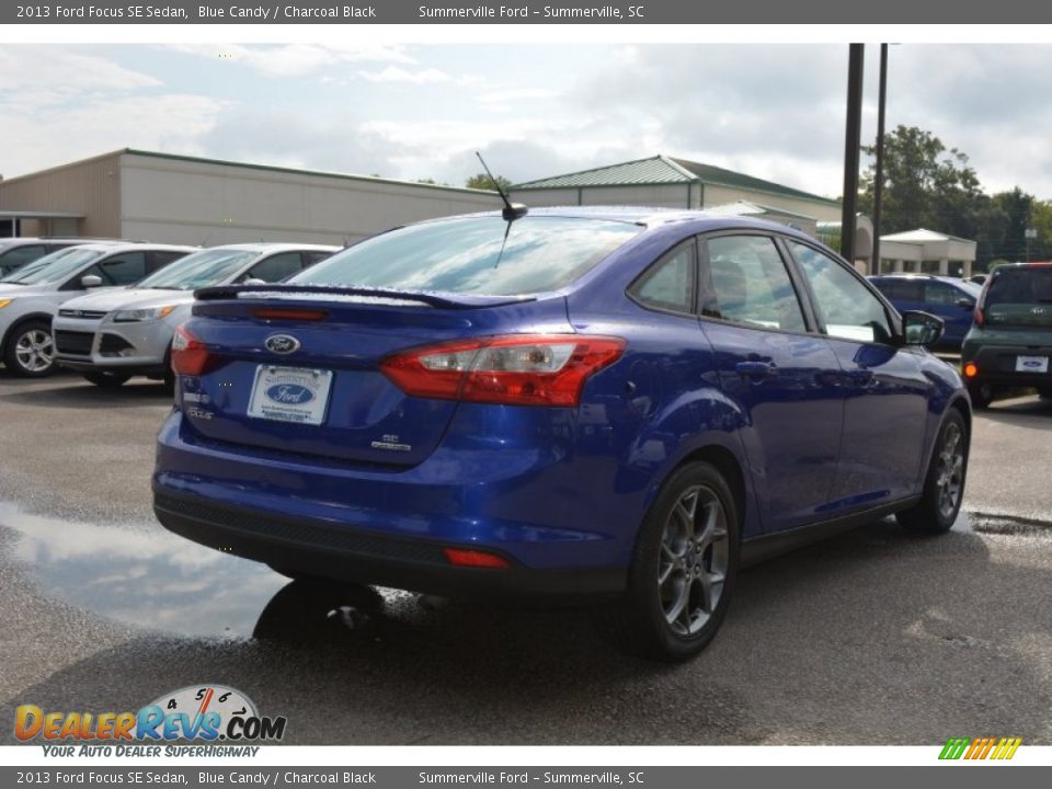 2013 Ford Focus SE Sedan Blue Candy / Charcoal Black Photo #3