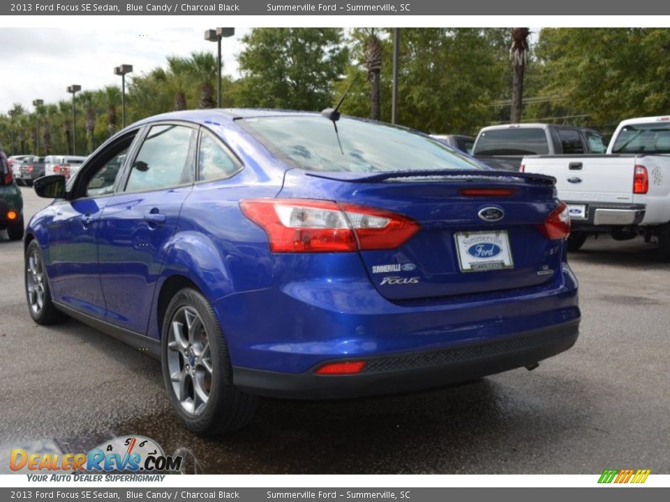 2013 Ford Focus SE Sedan Blue Candy / Charcoal Black Photo #5