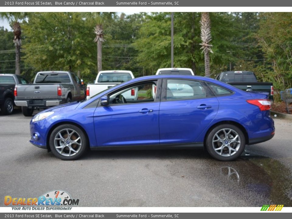 2013 Ford Focus SE Sedan Blue Candy / Charcoal Black Photo #6