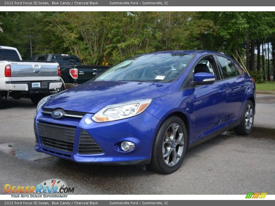 2013 Ford Focus SE Sedan Blue Candy / Charcoal Black Photo #7