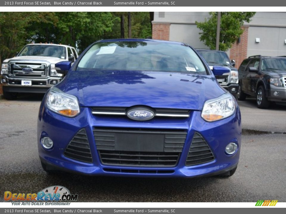 2013 Ford Focus SE Sedan Blue Candy / Charcoal Black Photo #8