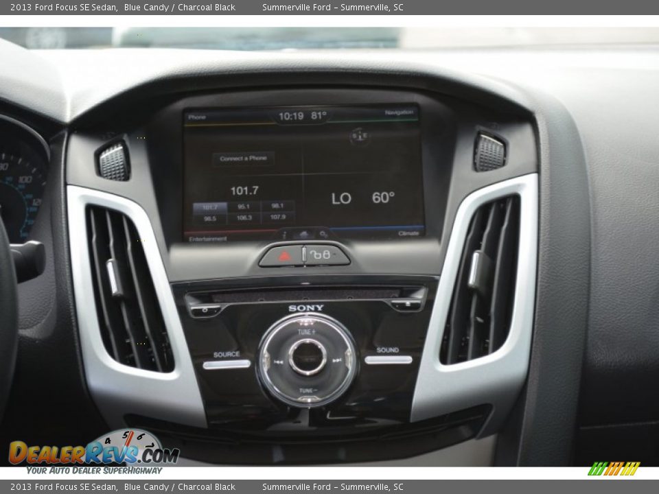 2013 Ford Focus SE Sedan Blue Candy / Charcoal Black Photo #13