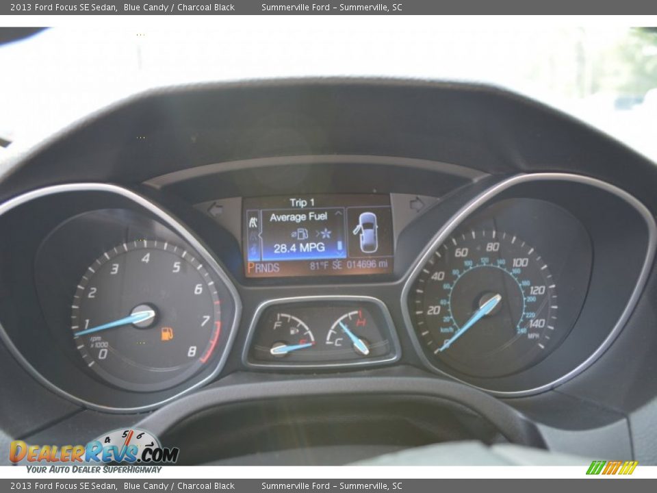 2013 Ford Focus SE Sedan Blue Candy / Charcoal Black Photo #17