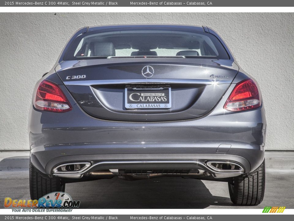 2015 Mercedes-Benz C 300 4Matic Steel Grey Metallic / Black Photo #3