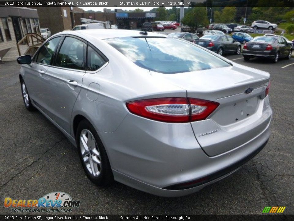 2013 Ford Fusion SE Ingot Silver Metallic / Charcoal Black Photo #4