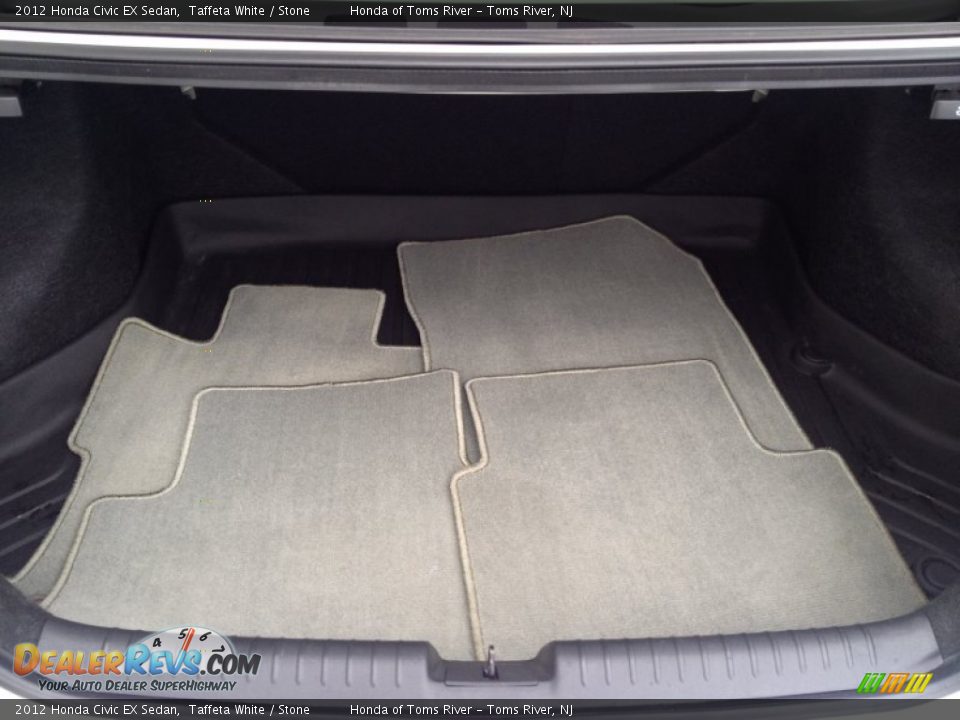 2012 Honda Civic EX Sedan Taffeta White / Stone Photo #23