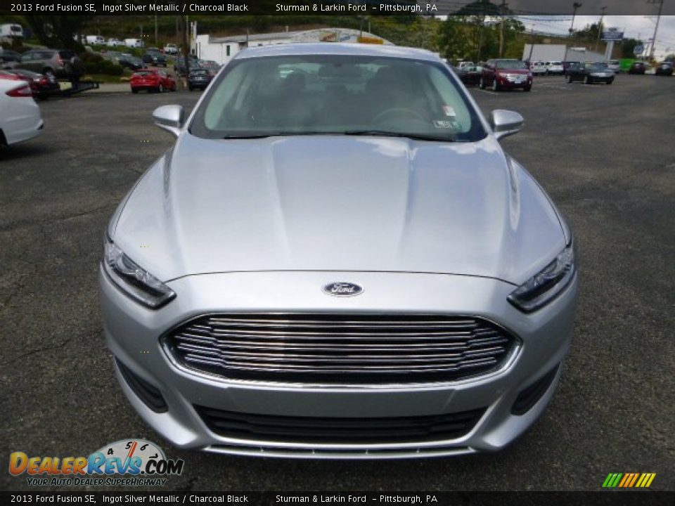 2013 Ford Fusion SE Ingot Silver Metallic / Charcoal Black Photo #6