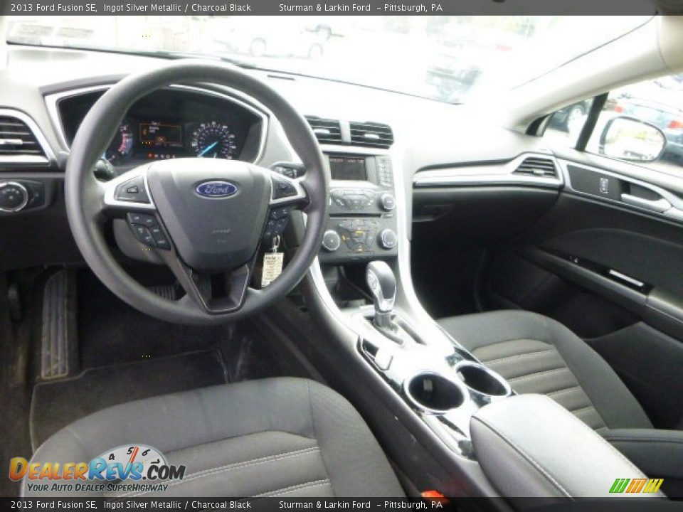 2013 Ford Fusion SE Ingot Silver Metallic / Charcoal Black Photo #10