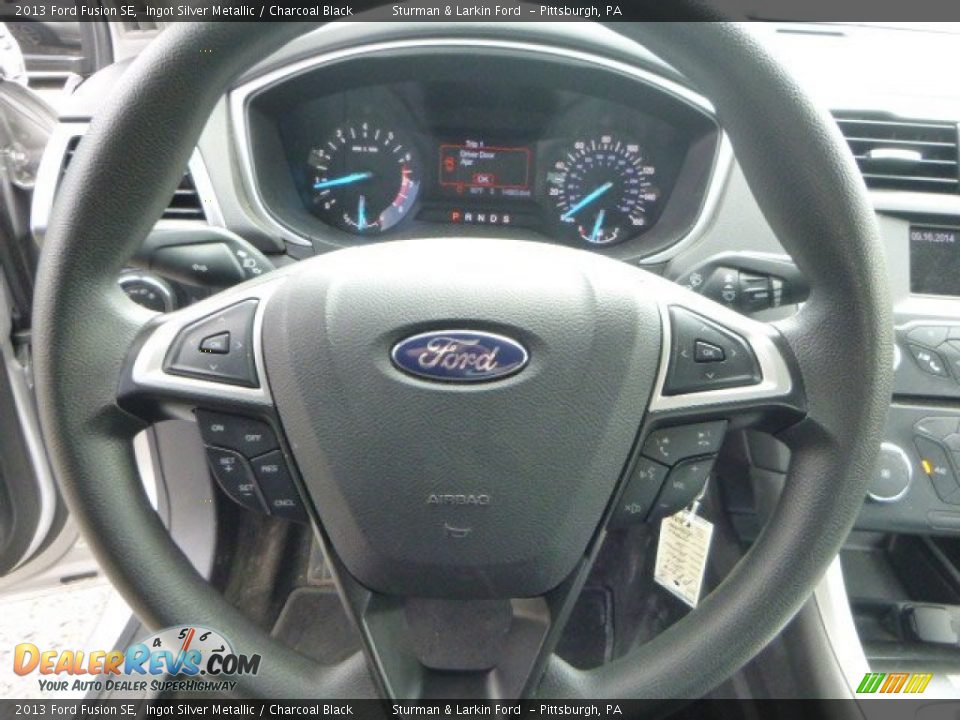 2013 Ford Fusion SE Ingot Silver Metallic / Charcoal Black Photo #12