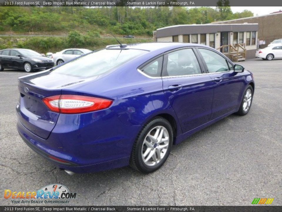 2013 Ford Fusion SE Deep Impact Blue Metallic / Charcoal Black Photo #2