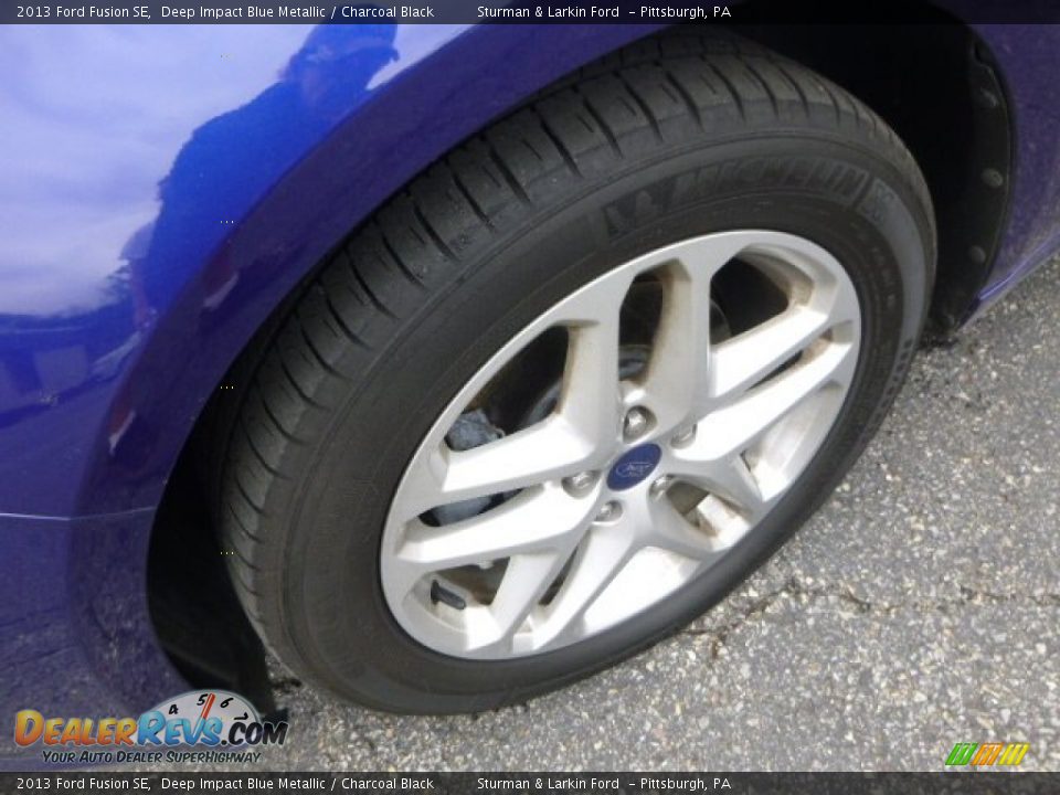 2013 Ford Fusion SE Deep Impact Blue Metallic / Charcoal Black Photo #7