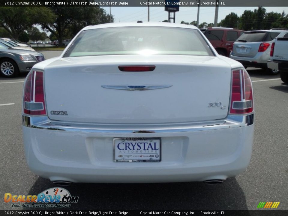 2012 Chrysler 300 C Bright White / Dark Frost Beige/Light Frost Beige Photo #7