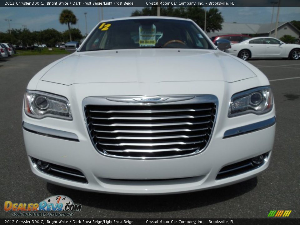 2012 Chrysler 300 C Bright White / Dark Frost Beige/Light Frost Beige Photo #13