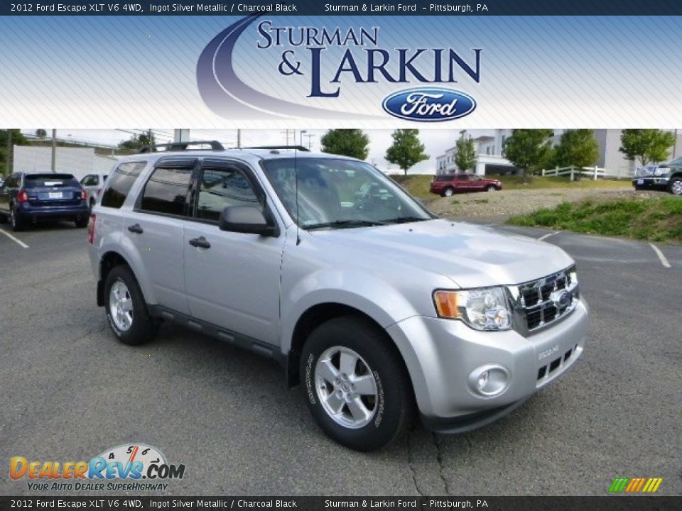 2012 Ford Escape XLT V6 4WD Ingot Silver Metallic / Charcoal Black Photo #1