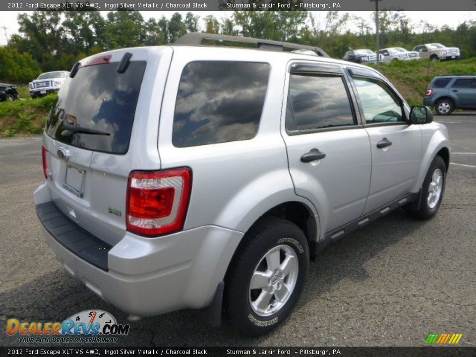 2012 Ford Escape XLT V6 4WD Ingot Silver Metallic / Charcoal Black Photo #2