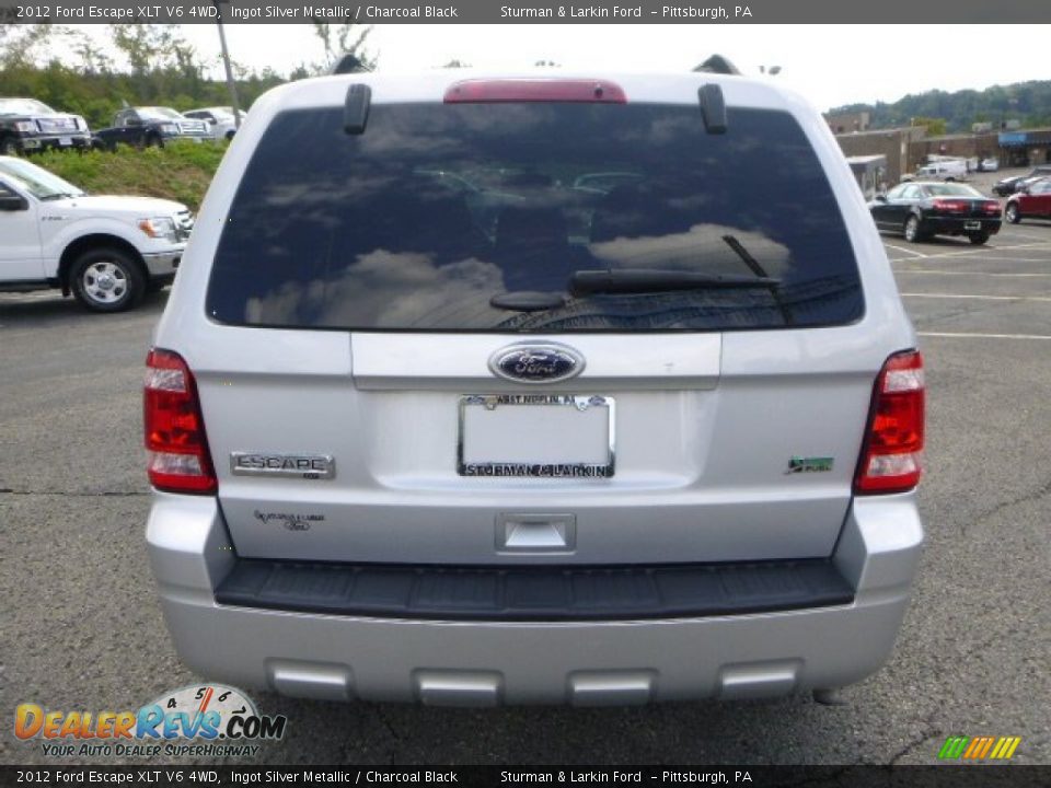 2012 Ford Escape XLT V6 4WD Ingot Silver Metallic / Charcoal Black Photo #3