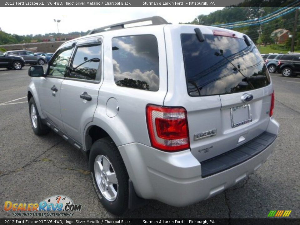 2012 Ford Escape XLT V6 4WD Ingot Silver Metallic / Charcoal Black Photo #4