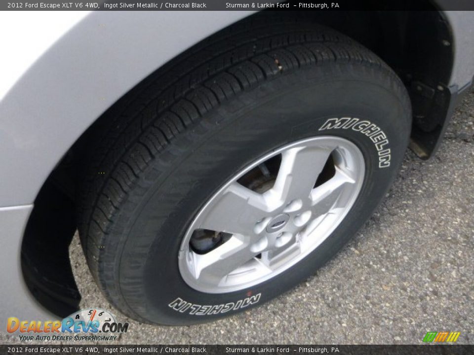 2012 Ford Escape XLT V6 4WD Ingot Silver Metallic / Charcoal Black Photo #7