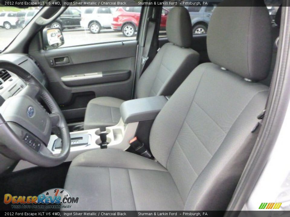 2012 Ford Escape XLT V6 4WD Ingot Silver Metallic / Charcoal Black Photo #8
